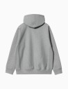 Sudadera Carhartt Wip Hooded American Script Sweat Heather Grey