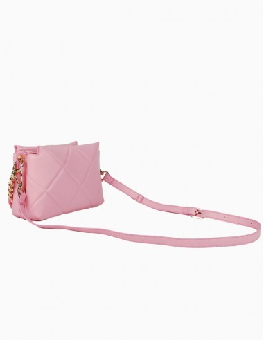 BOLSO LOLA CASADEMUNT ACOLCHADO BANDOLERA ROSA