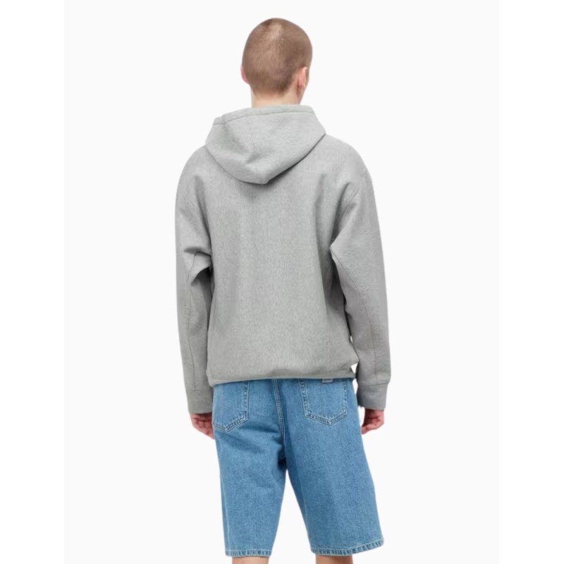 Sudadera Carhartt Wip Hooded American Script Sweat Heather Grey