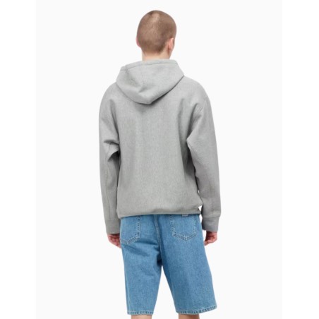 Sudadera Carhartt Wip Hooded American Script Sweat Heather Grey