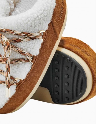 MULES MOON BOOT ICON MARRÓN CON LANA DE OVEJA
