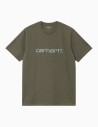 Camiseta Carhartt WIP Script Leaf Tourmaline