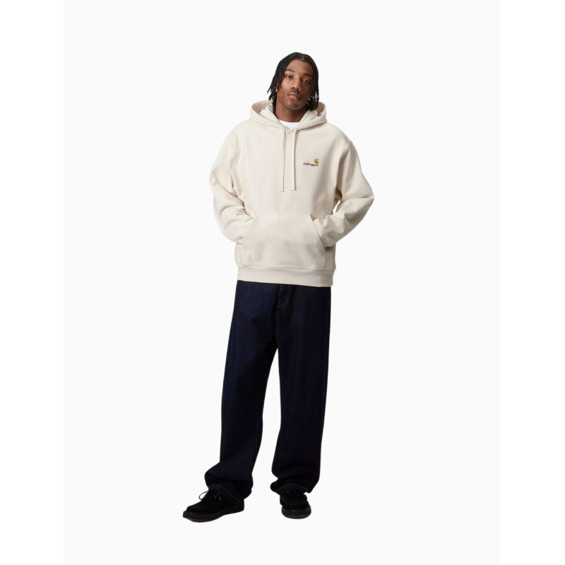 Sudadera Carhartt Wip Hooded American Script Sweat Natural