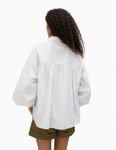 CAMISA LOLA CASADEMUNT POPELÍN CON GOMA EN BAJO...
