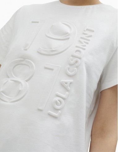 CAMISETA LOLA CASADEMUNT 1981 RELIEVE BLANCA