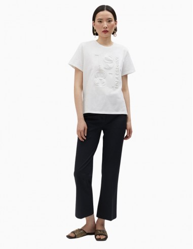 CAMISETA LOLA CASADEMUNT 1981 RELIEVE BLANCA