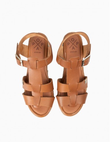SANDALIAS POPA GRUMANI PIEL CUERO