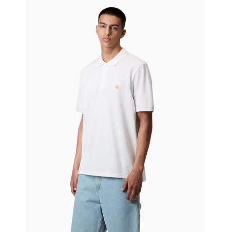 Polo Carhartt WIP Chase Pique White