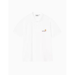 Polo Carhartt WIP American Script White