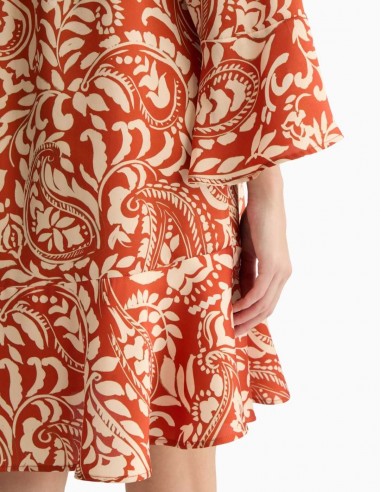 VESTIDO LIU.JO DE SARGA ESTAMPADA TERRACOTA