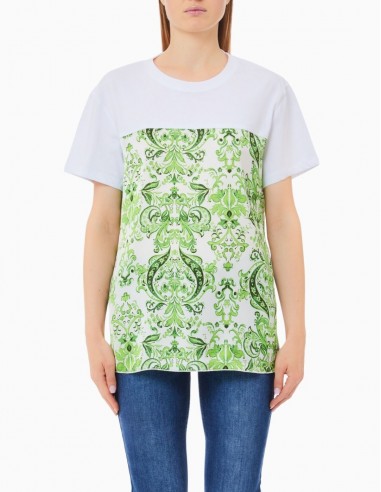 CAMISETA LIU.JO COMBINADO CON ESTAMPADO VERDE
