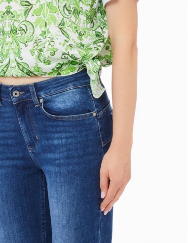 CAMISETA LIU.JO COMBINADO CON ESTAMPADO VERDE