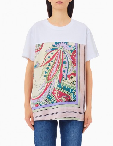 CAMISETA LIU.JO COMBINADO CON ESTAMPADO ROSA