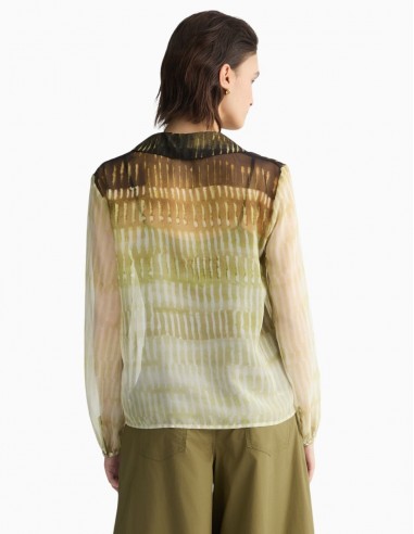 CAMISA LIU.JO DE GASA ESTAMPADA VERDE