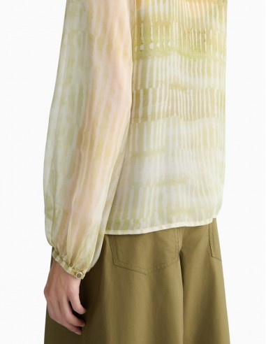 CAMISA LIU.JO DE GASA ESTAMPADA VERDE