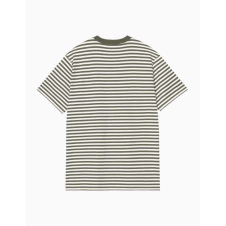 amiseta Carhartt WIP Pocket Ezra Stripe Leaf Wax