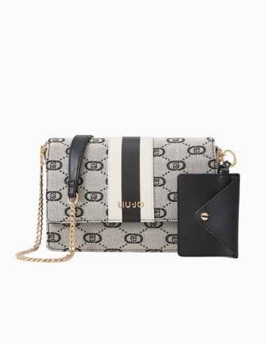 BOLSO LIU.JO CON BOLSITO LOGOMANIA NEGRO