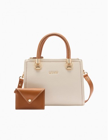 BOLSO LIU.JO PEQUEÑO CON BOLSITO BEIGE Y CAMEL