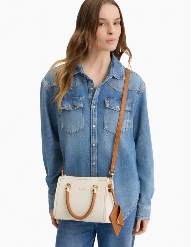 BOLSO LIU.JO PEQUEÑO CON BOLSITO BEIGE Y CAMEL