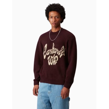 Jersey Carhartt WIP Chedda Sweater Burg