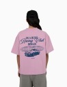 Camiseta Prohibited In A Rush Tee Rose