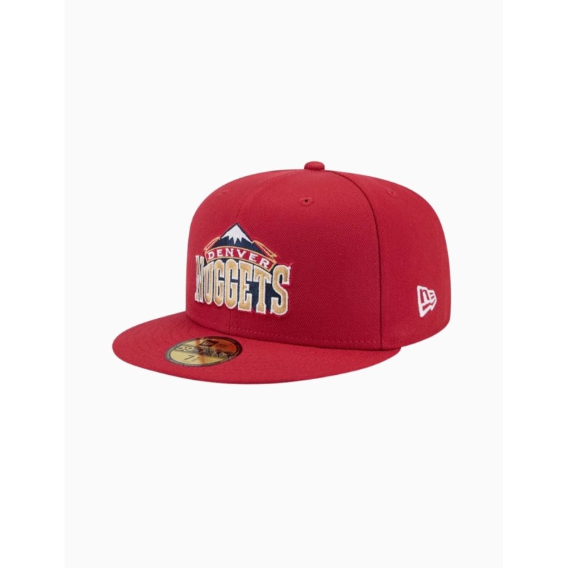 Gorra NBA Hardwood Classic Denver Nuggets 59FIFTY Fitted Rojo Oscuro
