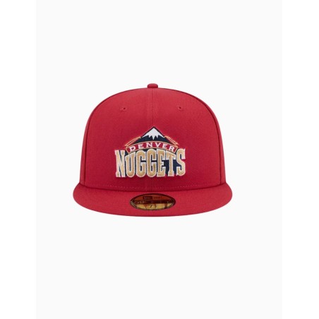 Gorra NBA Hardwood Classic Denver Nuggets 59FIFTY Fitted Rojo Oscuro