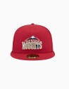 Gorra NBA Hardwood Classic Denver Nuggets 59FIFTY Fitted Rojo Oscuro