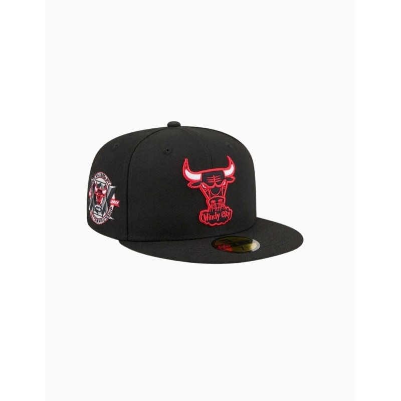 Gorra NBA Hardwood Classic Chicago Bulls 59FIFTY Fitted Negro