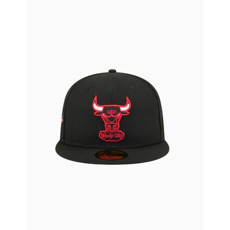 Gorra NBA Hardwood Classic Chicago Bulls 59FIFTY Fitted Negro
