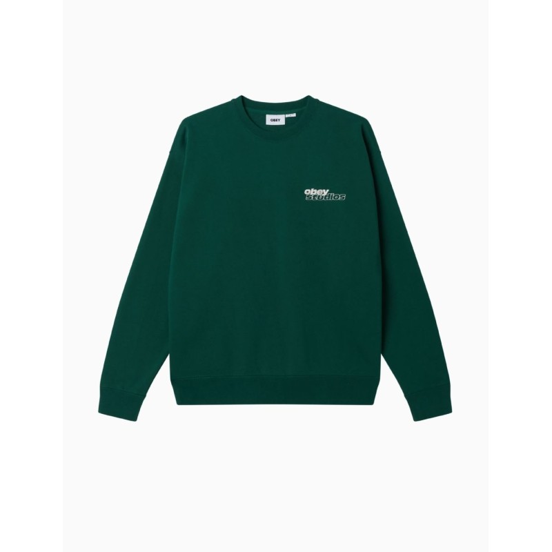 Sudadera Obey Tonic Crew Rain Forest