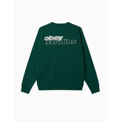 Sudadera Obey Tonic Crew Rain Forest