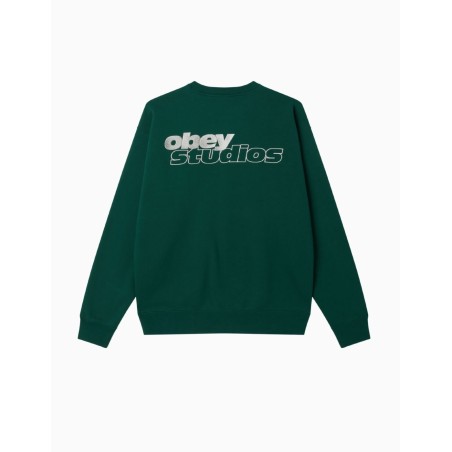 Sudadera Obey Tonic Crew Rain Forest