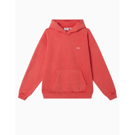 Sudadera Lowercase Pigment Hood Fiery Red