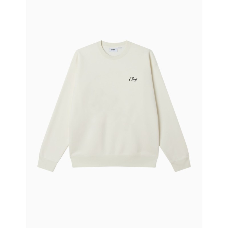 Sudadera Obey Paper Rose Off White