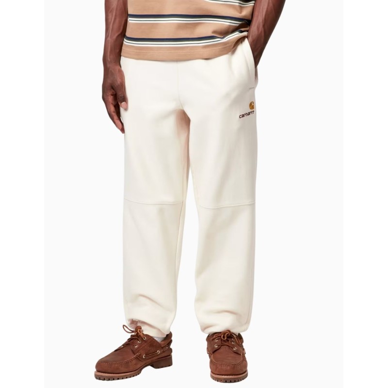 Pantalon chándal Carhartt Wip American Script Jogging Pant Natural