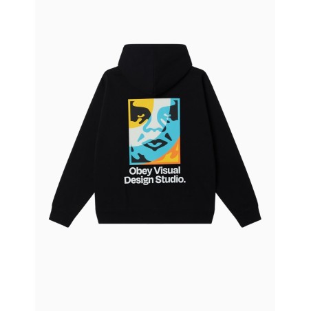 Sudadera Obey Visual Design Studio Black