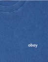 Camiseta Obey Lowercase Pigment Tee SS Electric Indigo