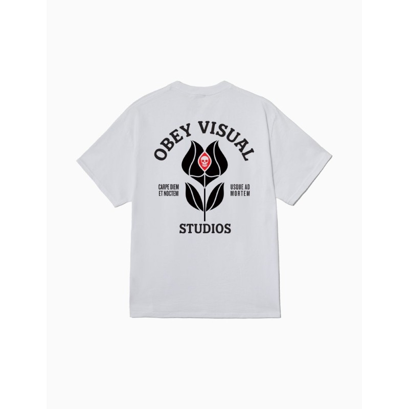 Camiseta Obey Visual Studios Flower White