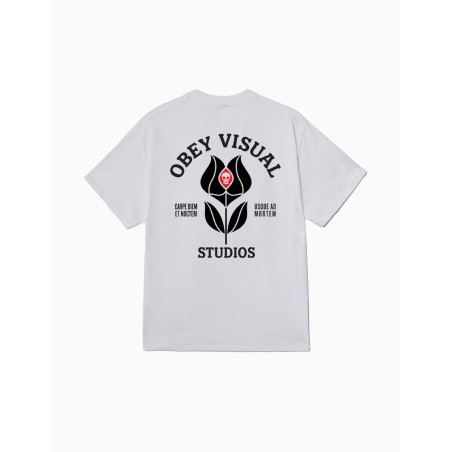 Camiseta Obey Visual Studios Flower White
