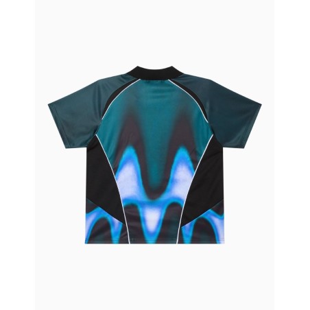 Camiseta Obey Blurred Soccer Jersey Dark Teal Multi