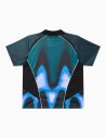 Camiseta Obey Blurred Soccer Jersey Dark Teal Multi