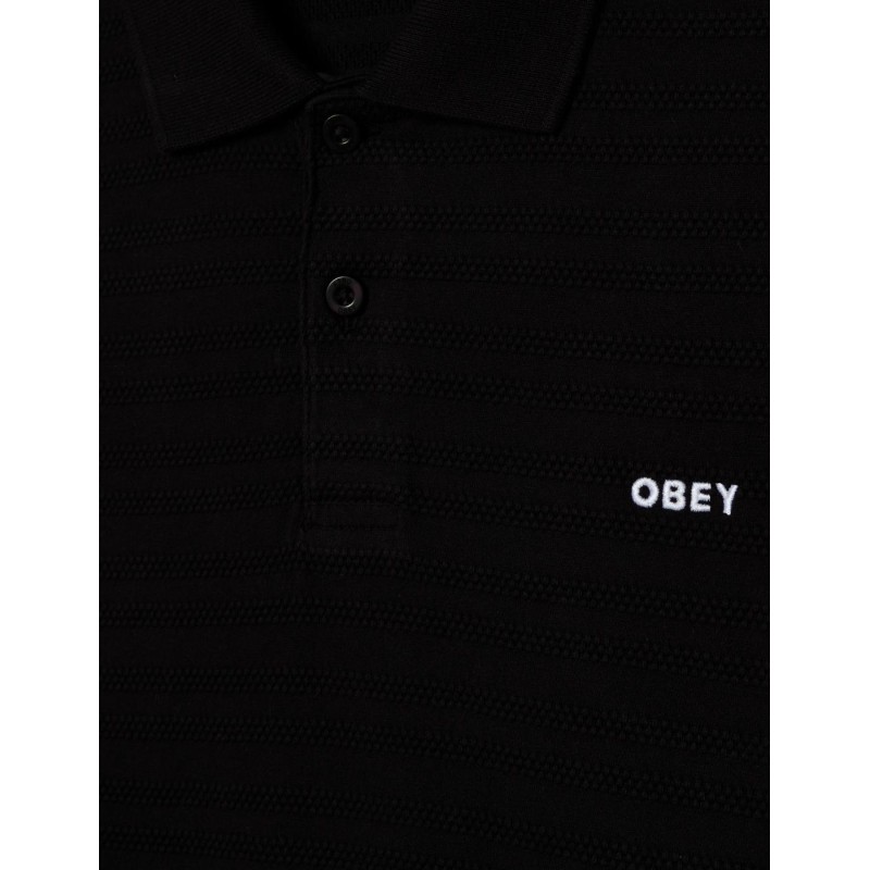 Polo Obey Bold Polo Shirt Pigment Negro