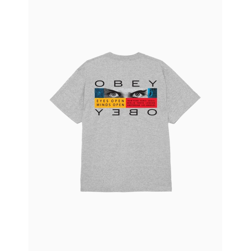Camiseta Obey Eyes Open Heather Grey