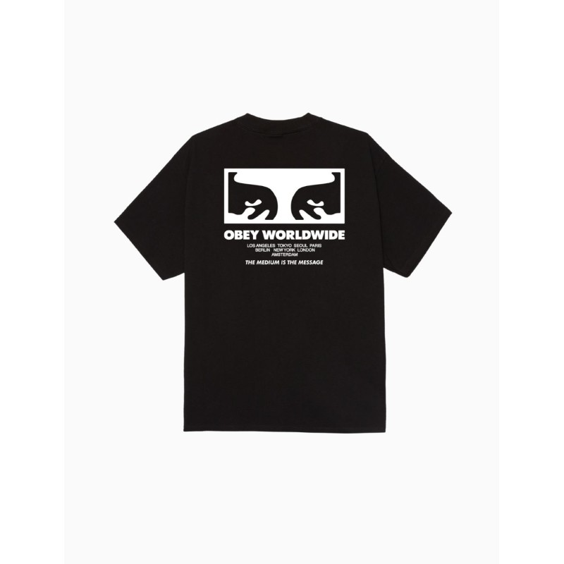 Camiseta Obey The Medium Is The Message Black