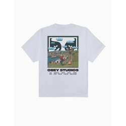 Camiseta Obey Sky Face Blanca