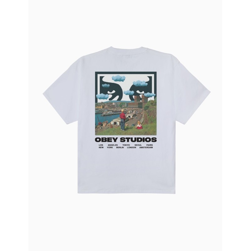 Camiseta Obey Sky Face Blanca