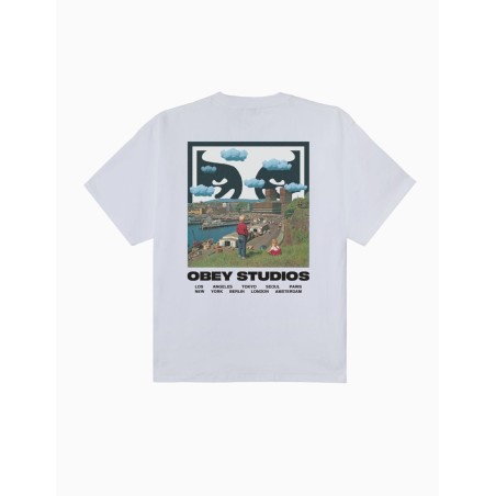 Camiseta Obey Sky Face Blanca
