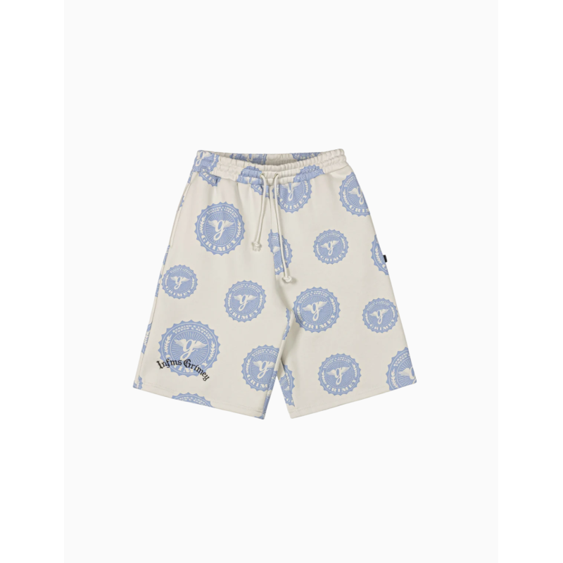 Pantalon Corto Chandal Grimey Chief Watcher All Over Print Off White