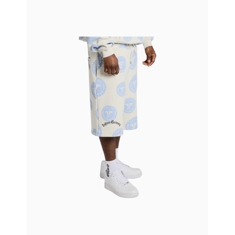 Pantalon Corto Chandal Grimey Chief Watcher All Over Print Off White